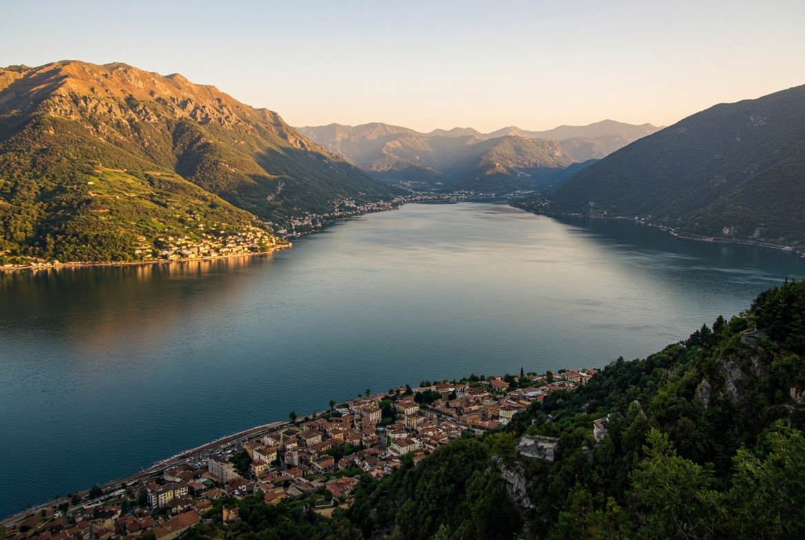 Vista sul lago d’Iseo